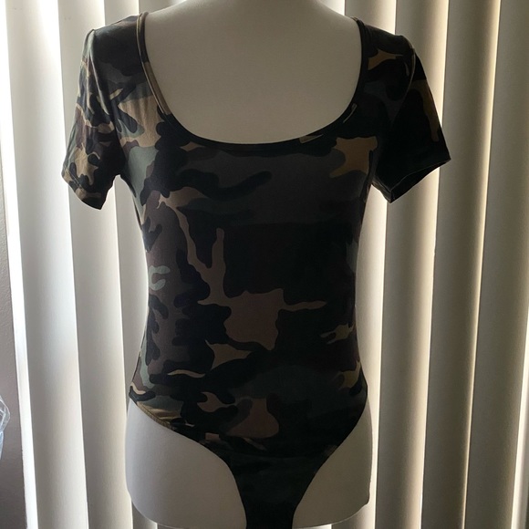 Tops Camo Bodysuit Poshmark